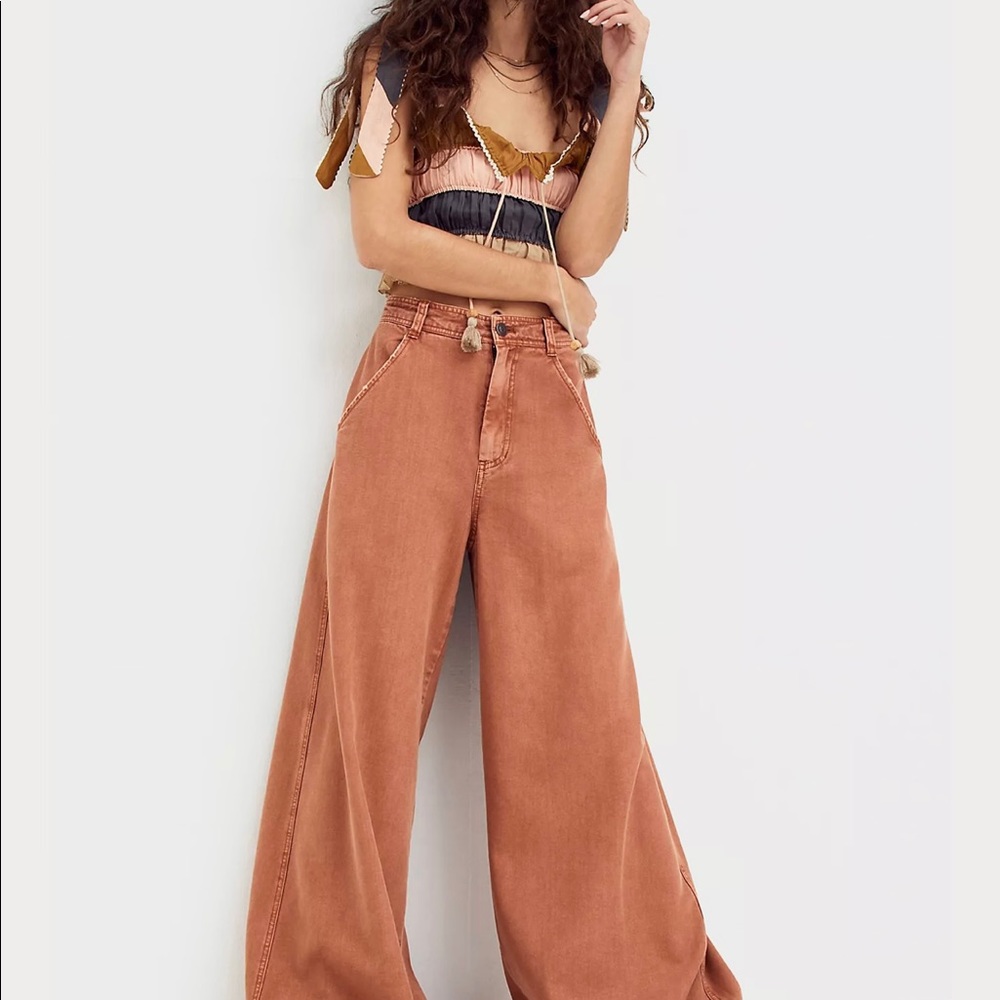 Free People Hampton Extreme Wide Leg Pant / Jean   SOLD OUT •  NWT